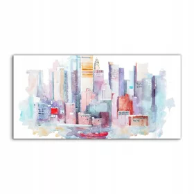   Falfestészet - Fénykép a Watercolors New York 100x50-es fotófestményről
