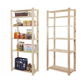    Wamar fa raktári polc 200 x 80 x 38 cm polconként max 40 kg