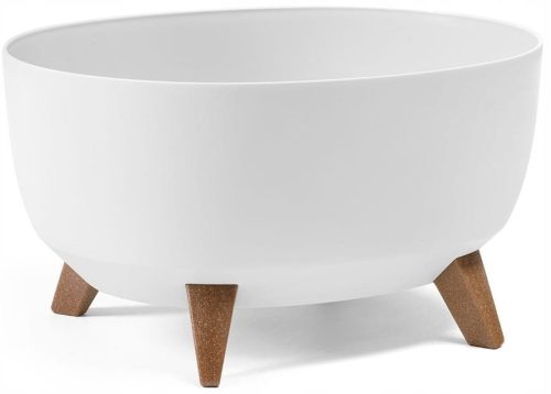  Lamela virágcserép 43 cm x 34 x 23 cm átmérő 43 cm műanyag fehér