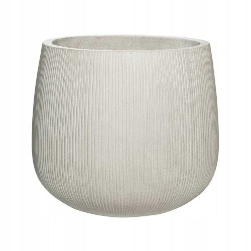  Fazekas edények 55 cm x 55 x 48,5 cm üvegszál + cement, homok és őrölt kő szürke és ezüst árnyalatai