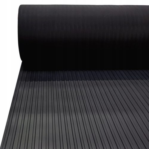 Gumisszőnyeg 83cm x 1200cm fekete 3 mm