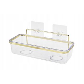 Fürdőszoba polc - 1 szintes arany fürdőszobai polc