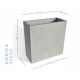  PASOŃ virágcserép 30 cm x 30 x 50 cm beton árnyalatú szürke és ezüst