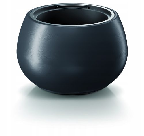  Prosperplast virágcserép 37 cm x 37 x 23 cm átmérő 37 cm műanyag szürke és ezüst árnyalatok