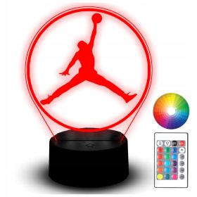   Gyermek éjszakai lámpa - NIKE AIR JORDAN 3D LED ÉJSZAKAI LÁMPA NÉV AJÁNDÉK