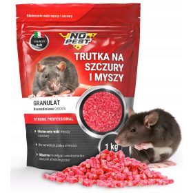   Egerek és patkányok elleni védelem - GRUNULÁLT PATKÁNYOK ÉS EGÉREK MÉRGEZÉS NEM KÁROKOZÓ 1KG