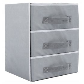   Konyhai dobozok - Szekrény fiókokkal és gardrób rendszerezővel - szürke