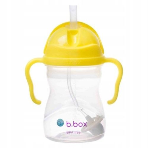  B.Box BB00507 kulacs szívószállal 240 ml sárga