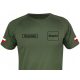 Katonai, vadászpóló - T -péntek a Thermoactive Khaki WOT vezetéknév + fokozatból