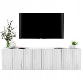  Glamour függő TV-szekrény, fehér, 150 cm