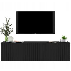  Függesztett TV szekrény Glamour Black MAT komód 150cm