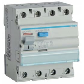Hager 400 V IP20 40 A hibaáram-megszakító