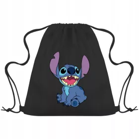   Gyermek hátizsák, táska - Fekete táska hátizsák WF - Stich minták + név!