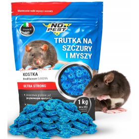   Egerek és patkányok elleni védelem - Erős kocka patkányok és egerek számára nincs kártevő 1 kg