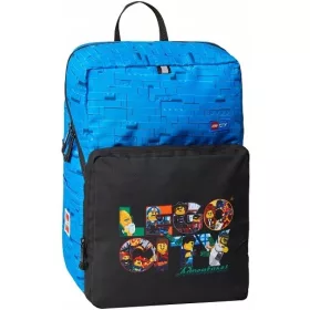    LEGO City LEGO egyrekeszes iskolai hátizsák, fekete, Shades of Blue, 22 l