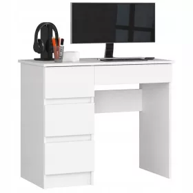   Gyermek íróasztal - Fehér gyerek íróasztal, 90 cm, 4 tágas fiók