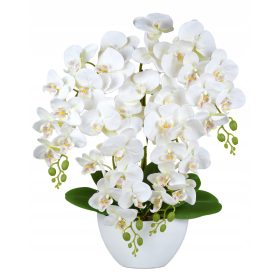 Virág dekoráció - NAGY MŰORCHIDEA SZILIKON művirág