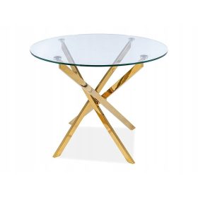  Signal GLAMOUR kerek asztal 90 x 90 x 75 cm arany
