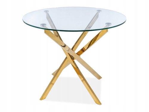  Signal GLAMOUR kerek asztal 90 x 90 x 75 cm arany