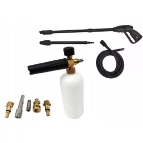   Készlet magasnyomású mosókhoz - Nyomásmosó lándzsa + 4 csúcs hab zongora