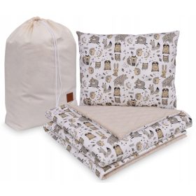   Baba takaró - Óvodai takaró bársony 100x135 + párnazsák