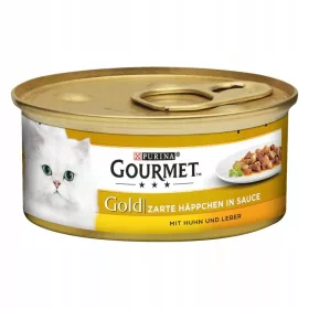   Konzerv macskáknak - Gourmet aranydarabok csirke szószban 12x85g