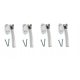 Ablak fogantyú - 4XKLAMEK ablakablak Key Key Lock -tal