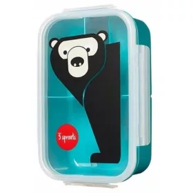   Tizedik doboz, üveg - 3 hajtáscsont ebéddoboz bento medve pékség