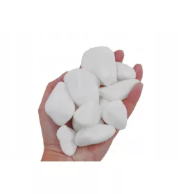   Kavics és díszkő - Görög hó és fehér taTecs Thassos 3-6 cm 20 kg