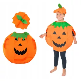   Unisex gyerek jelmez - Tök ruhát kalap álcázása halloween