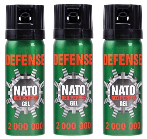 Könny spray - Védekező paprika spray -gázvédelmi katonai kúpos gél 50 ml 3 db.
