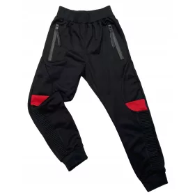   Gyermek melegítőnadrág - Dresowe Pants Rapid R 10 - 134 cm fekete fekete