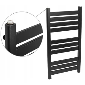   Komin-Expert fürdőszobai radiátor 365 W 445 x 970 mm fehér, fekete, szürke