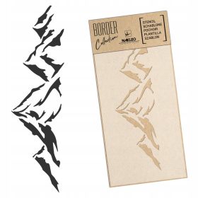   Stencil festéshez - Több festési sablon 21x45 hegyek - csúcsok
