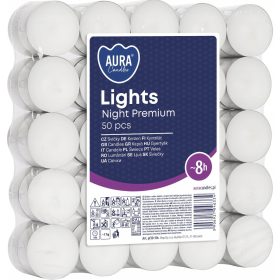   Gyertya - Paraffinos teamécses gyertya illatmentes Bispol 50 db + DABSTER.PL A38 38 illik