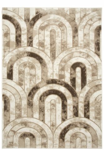 Szőnyeg - 160x230 cm -es bolyhos szőnyeg Shaggy szürke cikcakkkrém