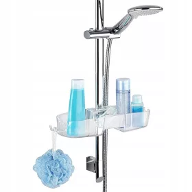    Weko Caddy függesztett fürdőszobai polc 8x36 cm, átlátszó
