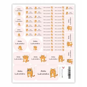   Matrica, tetoválás gyerekeknek - 120 vízálló matricák óvodai cica