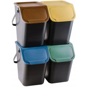   Szemetes szelektált hulladékgyűjtéshez - Gyakorlati 25 l-es 1 rekeszes válogató edények