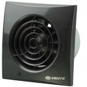   Fürdőszoba ventilátor - Szellőzők QUIET 100 TH BLACK HIGRO TIMER ventilátor