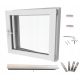 Meleg fehér PVC ablak, jobbos, 60x60, 600x600, szett