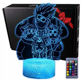  Gyermek éjszakai lámpa - 3D LED USB éjszakai lámpa NARUTO Kakashi ANIME