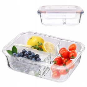   Élelmiszertartó - Élelmiszer-tartály 3 adagoló hőálló 1,5 L