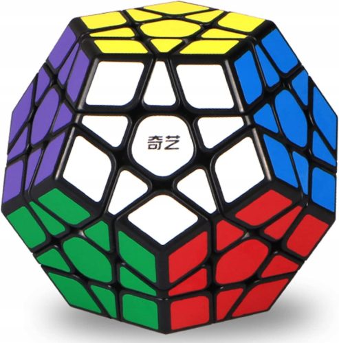 Kirakós játék - MEGAMINX QIYI 3x3x3 + Rubik-kocka állvány
