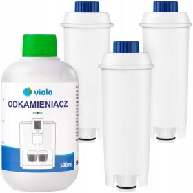    1x 500 ml-es VÍZKEZELŐ DELONGHI eszpresszógép 3x SZŰRŐ