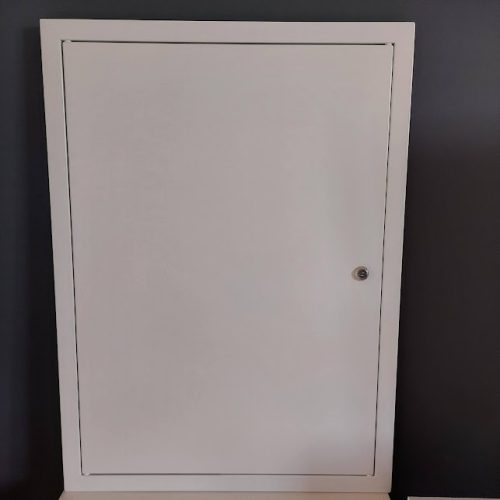 Ellenőrző ajtó - Fém ellenőrző ajtó 50X70 fehér zár
