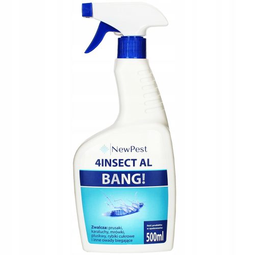  Permetező, aeroszol csótányok, hangyák, pókok, bolhák, poloskák, ezüsthal ellen NewPest 0,5 kg 500 ml