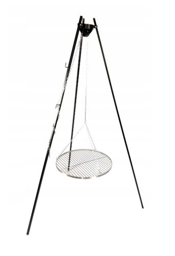  Kerti grill állvány króm rács 60cm