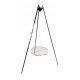  Kerti grill állvány króm rács 60cm