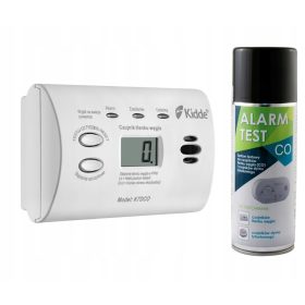   Kidde K7DCO szén-monoxid érzékelő kijelzővel + tesztgáz szén-monoxid füst-CO érzékelőhöz